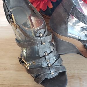 Elle Wedge Platform 8.5 Strap Buckle Sandal